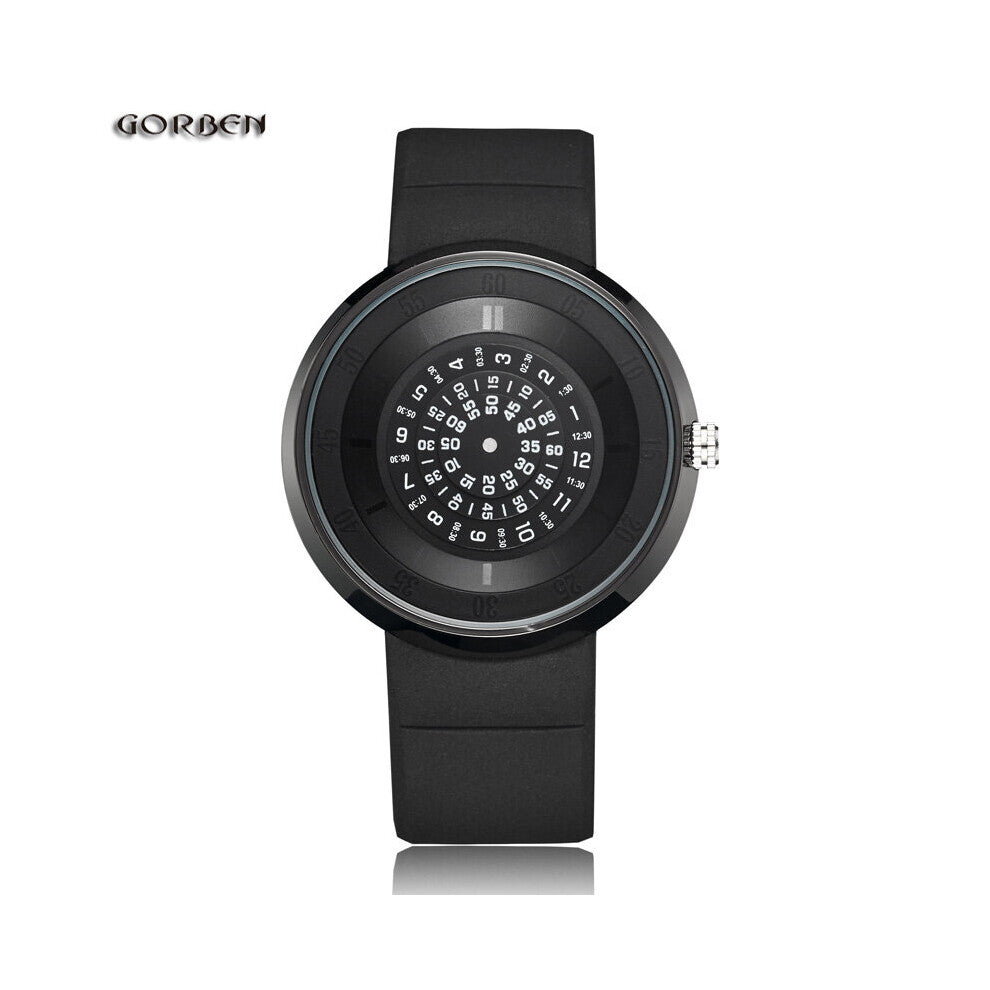 Unique Turntable Paidu Quartz Leather Band Wrist Watch Mens Boys Analog Digital Dial Gift Wristwatches relogio masculino