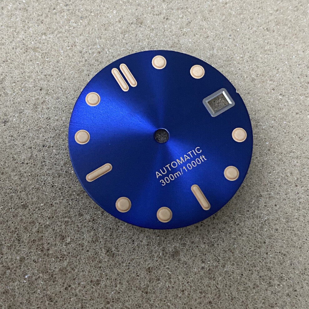 Vintage dial frosted C3 Green Luminous 28.5 MM NH35-36 Movement NH35 Dial SKX007 Mechanical Watch Modification Accessories