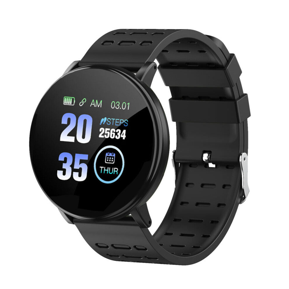 119Plus Smart Wristwatch Heart Rate Blood Pressure Monitor Sport Fitness Digital Watch Waterproof Clock For Android IOS