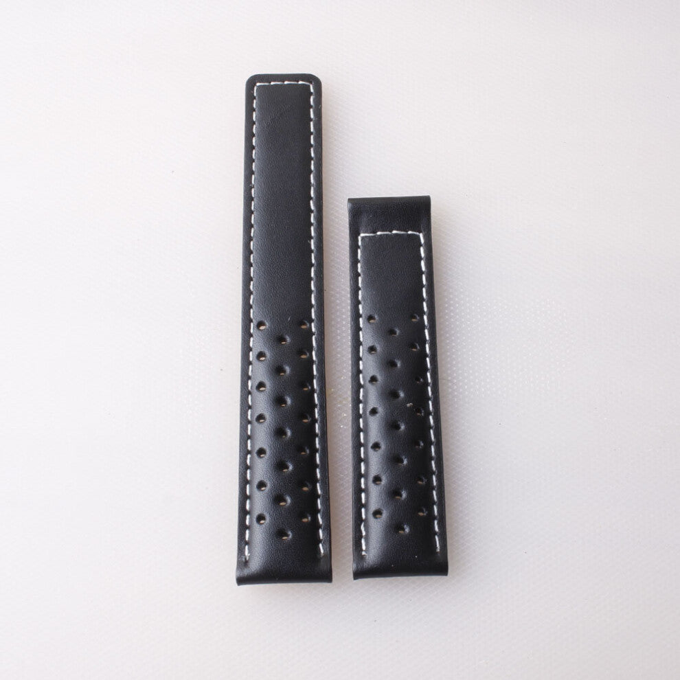 leather bracelet 19mm 20mm 22m for watchband men wristwatches band accessories fold buckle leather watch strap