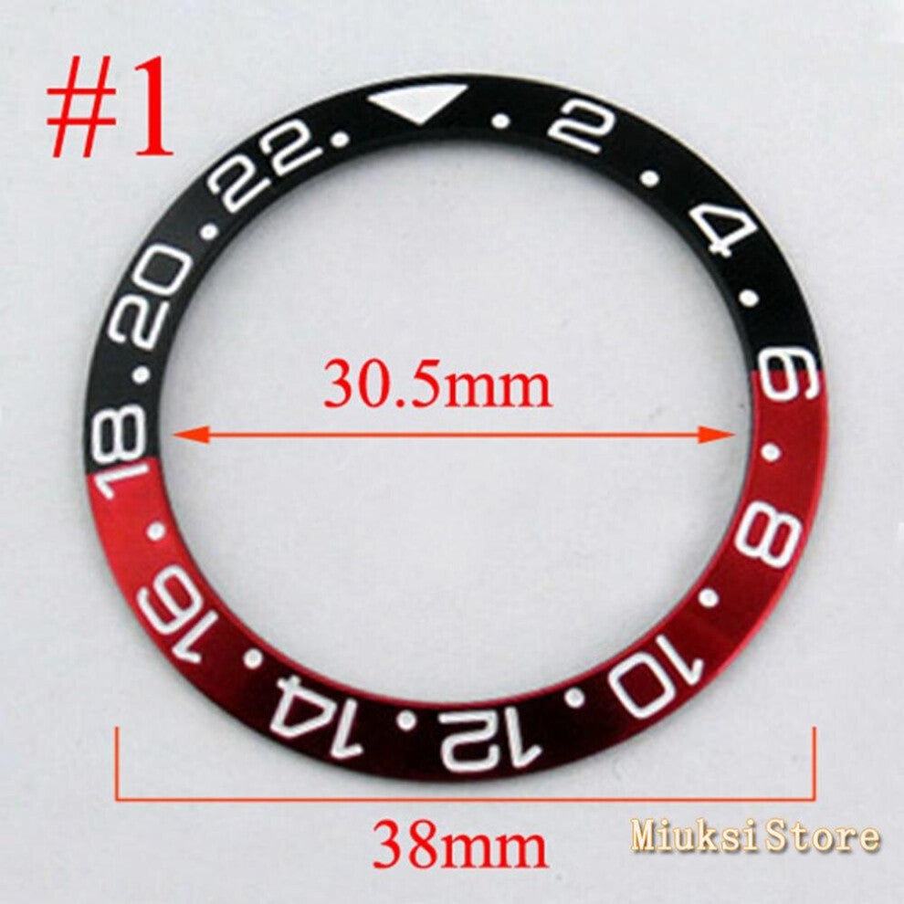 38mm green Ceramic-Titanium Bezel insert for 40mm case Watch accessories bezel