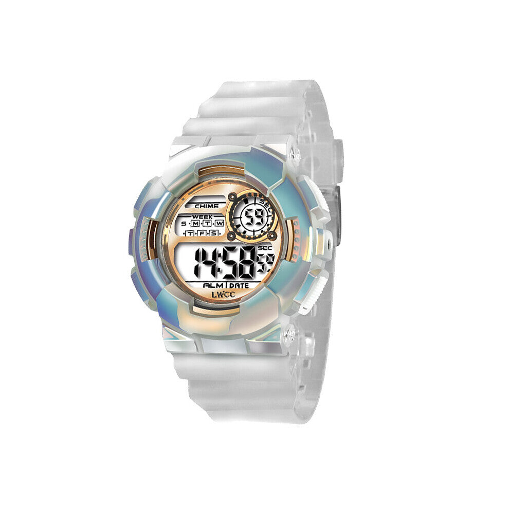 Digital Electronic Wristwatch Men Watch Electronics Watch Silicone Strap Led Wrist Acrylic Clock Stopwatch Relogio Masculino