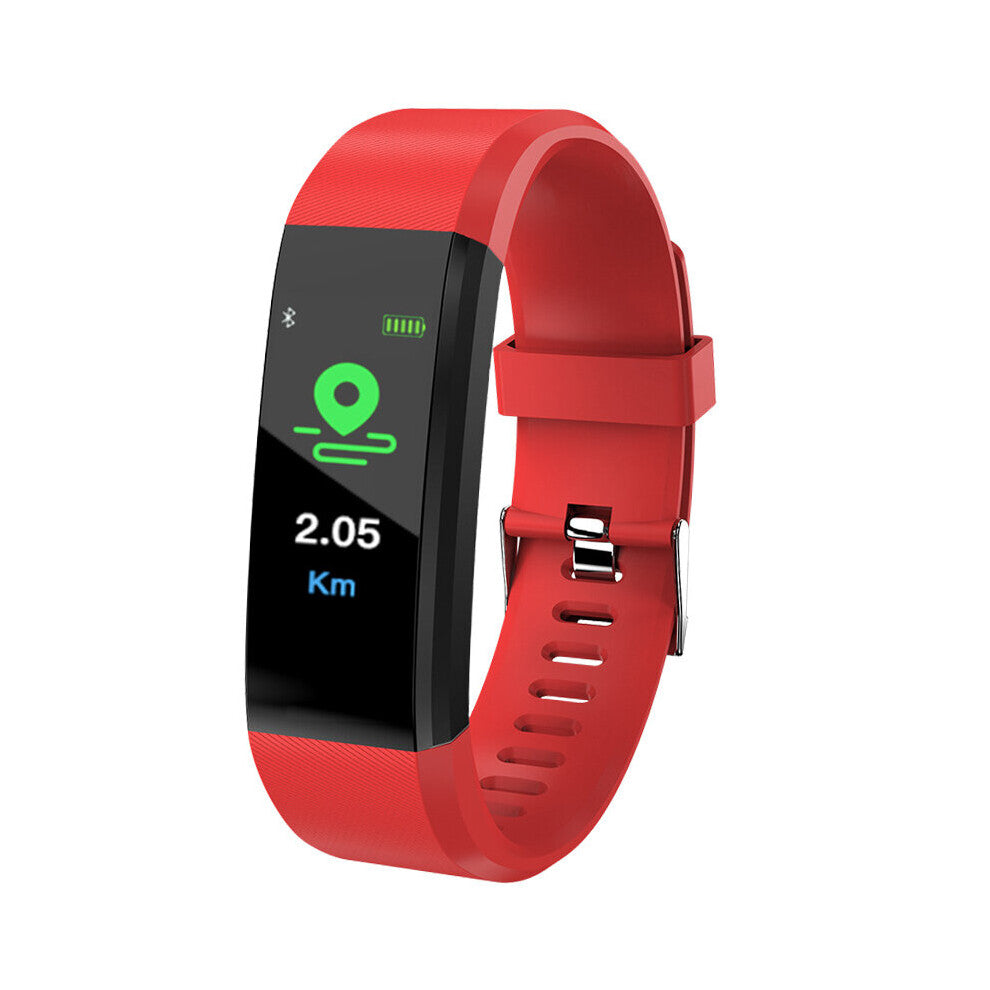 Mens Smart Digital Watch Fitness Wristwatch Pedometer Mileage Calorie Sport Waterproof for Women with Heart Rate Monitoring