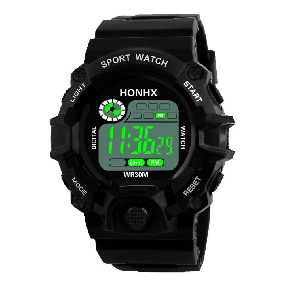 50m diving sports men's watch swimming waterproof LED hand watch comfortable silicone strap luminous display stopwatch rel?gio