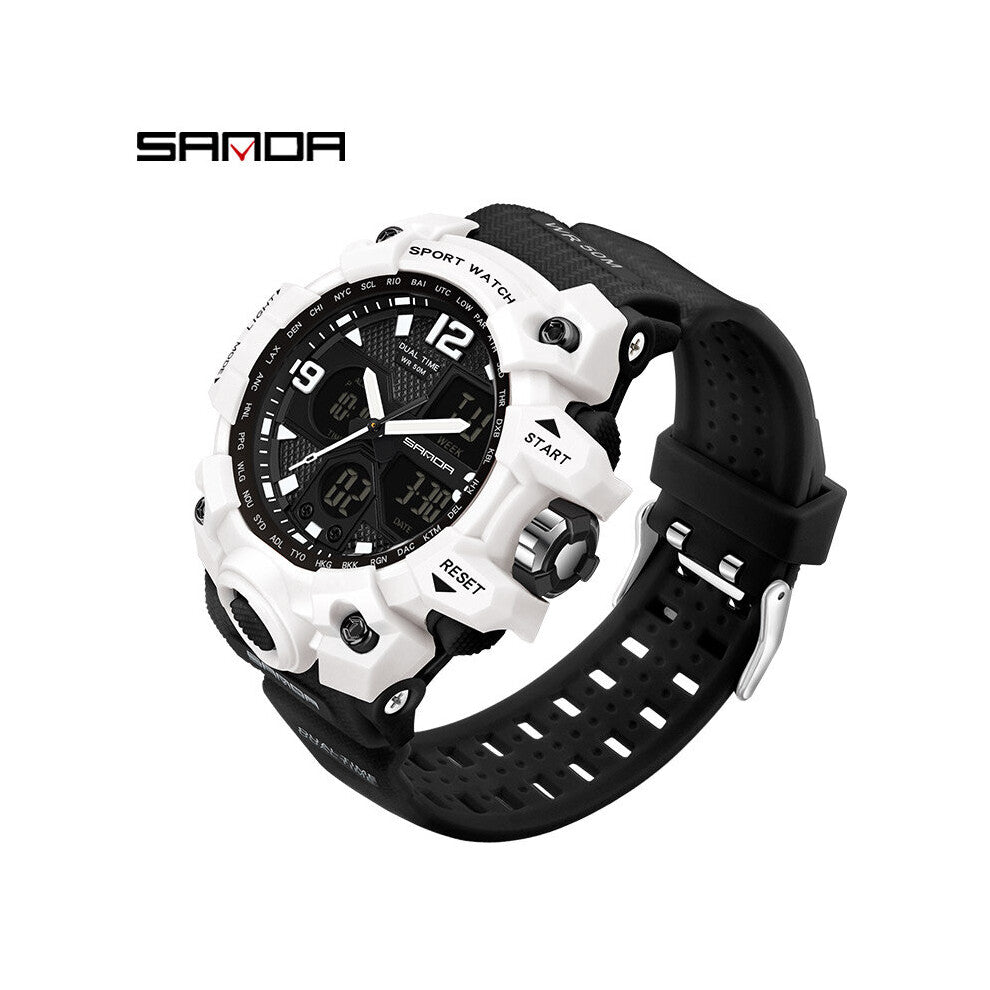 SANAD Top Men's Watch Sports Watch 5ATM Waterproof Quartz Watch Women's S Vibration Clock Men's Relogio masculino