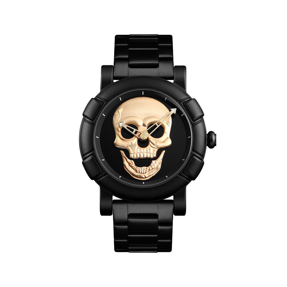 Famous Men Watches Punk Style Personalized Skull Quartz Clock Analog Male Casual Sports Wristwatch Relogio
