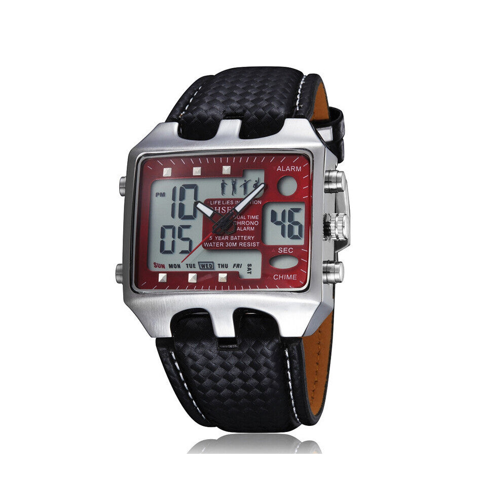 Men Watches Big Dial Men Sports Watches Dual Display Analog Digital Quartz Wristwatches Relogio Masculino reloj hombre