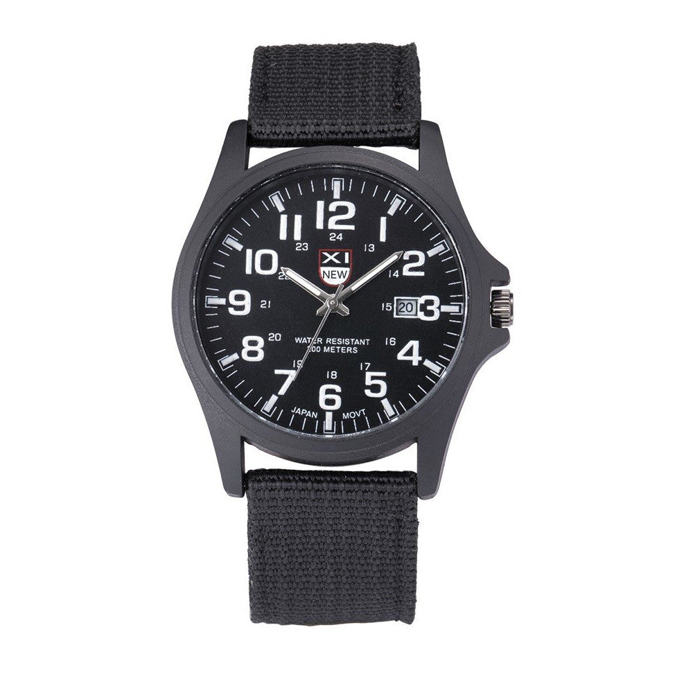 UTHAI BK26 Men's Canvas Strap With Calendar Sports Casual Formal Quartz Watch A Variety Of Colors