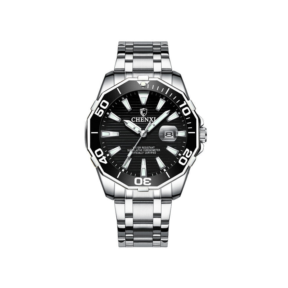 CHENXI Sports Watches Men Green Watches Waterproof Quartz Stainless Steel Men's Watches Reloj Hombre Relogio Masculino