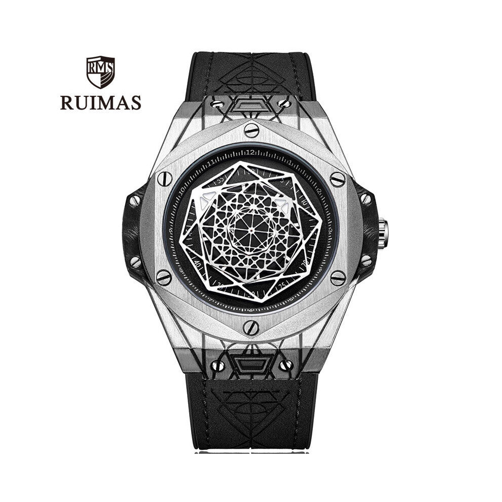 RUIMAS Top Quartz WristWatches Men Leather Strap Military Sports Male Clock Waterproof Watch Relogios Masculino