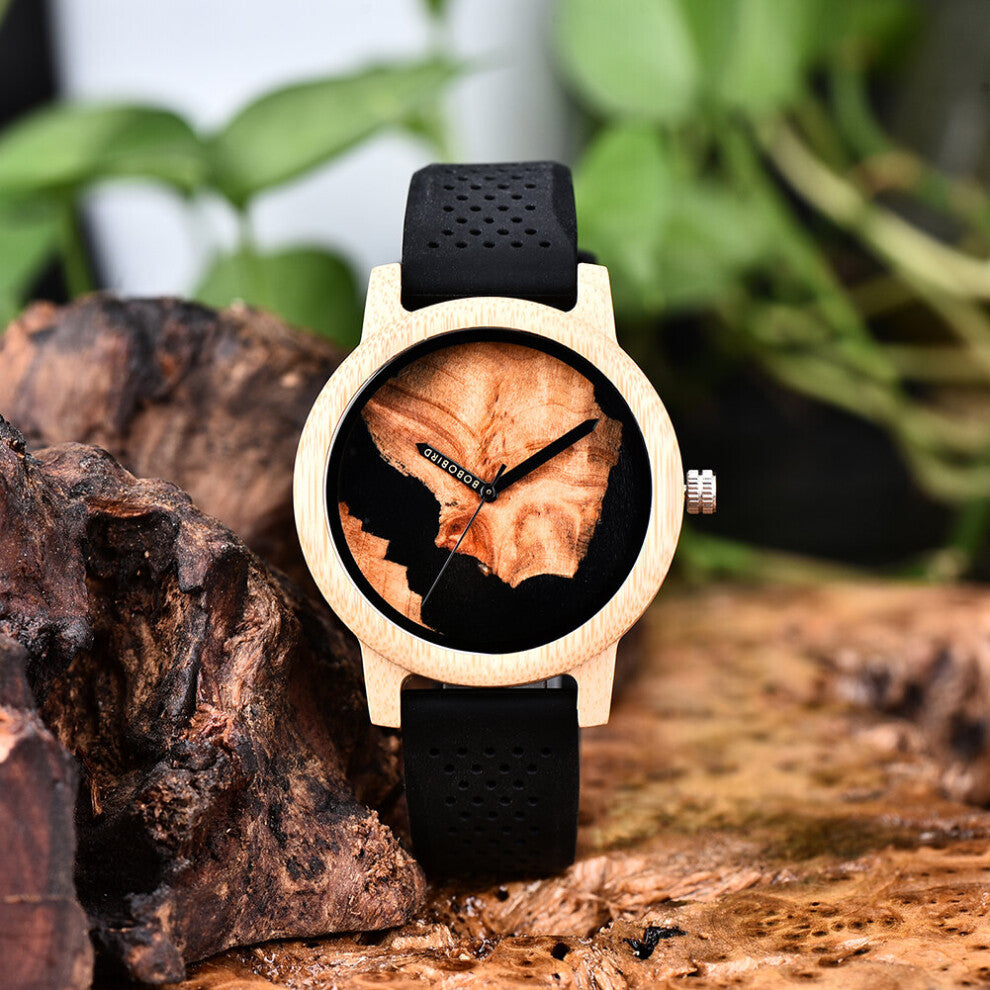Men's Sports Wood Watch Ladies Wristwatches Chronograph Quartz Clock relogio masculino
