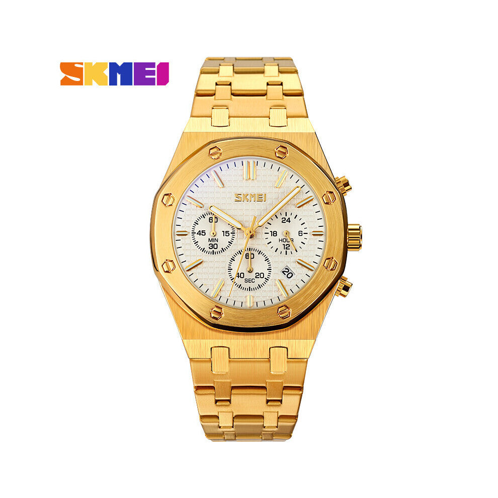 Quartz Watches For Men Casual Stopwatch Waterproof Date Time Sports Alloy Case Wristwatch Relogio Masculino9296