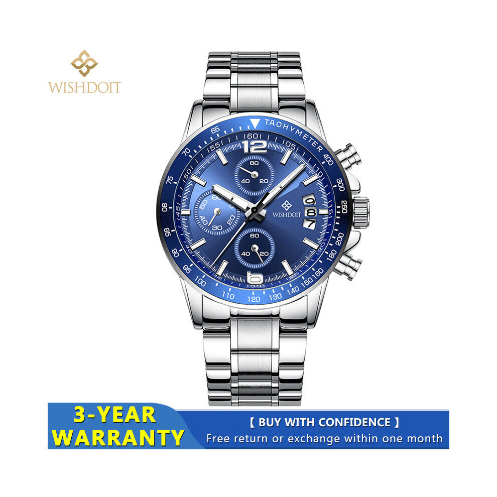 Men's Watches Sports Watch Waterproof Chronograph Luminous Calendar Quartz Men Classic Relogio Masculino
