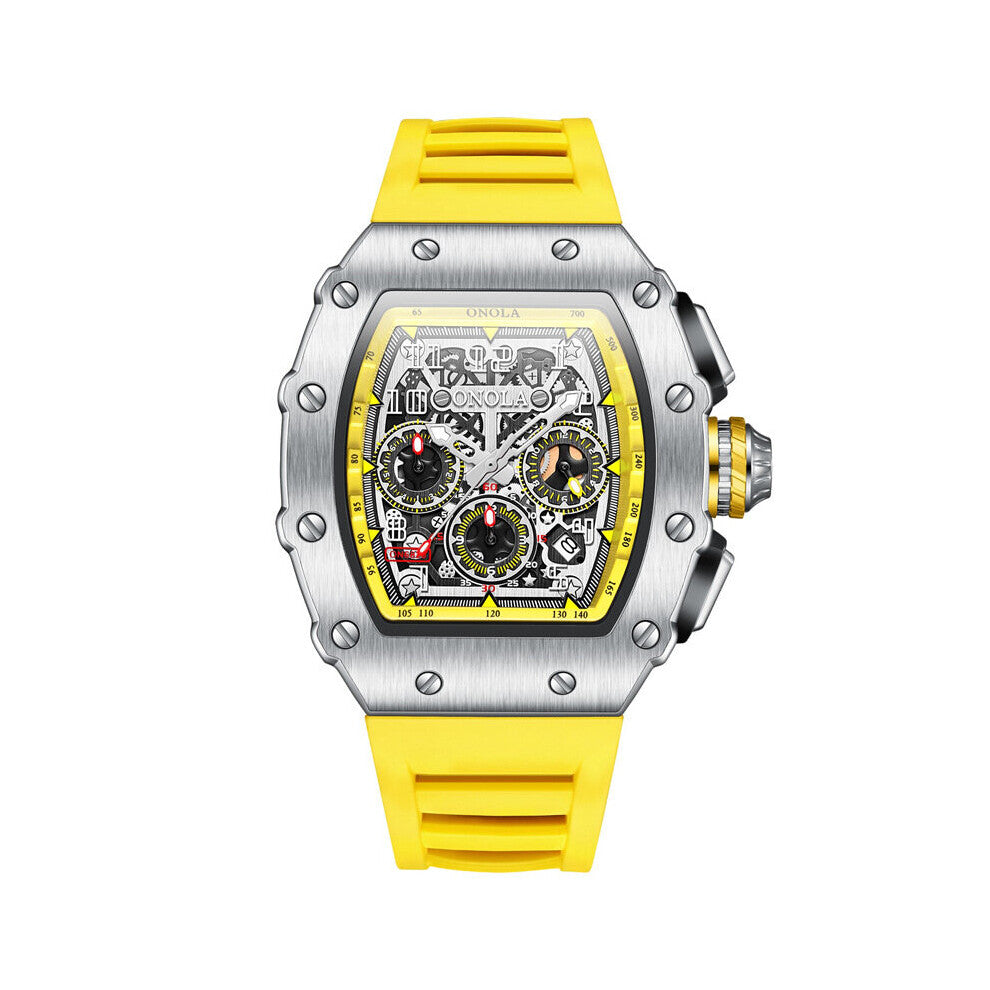 ONOLA Sports Men's Watch Women's Style Transparent Multifunctional Luminous Waterproof Quartz Watch Relogio Masculino