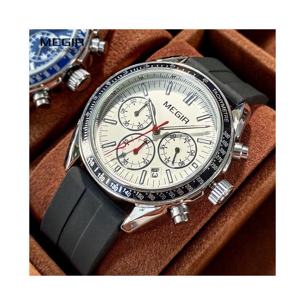 Mens Watches Men Business Quartz Wristwatch Calendar Luminous Clock Male Casual Sports silicone Bracelet Watch