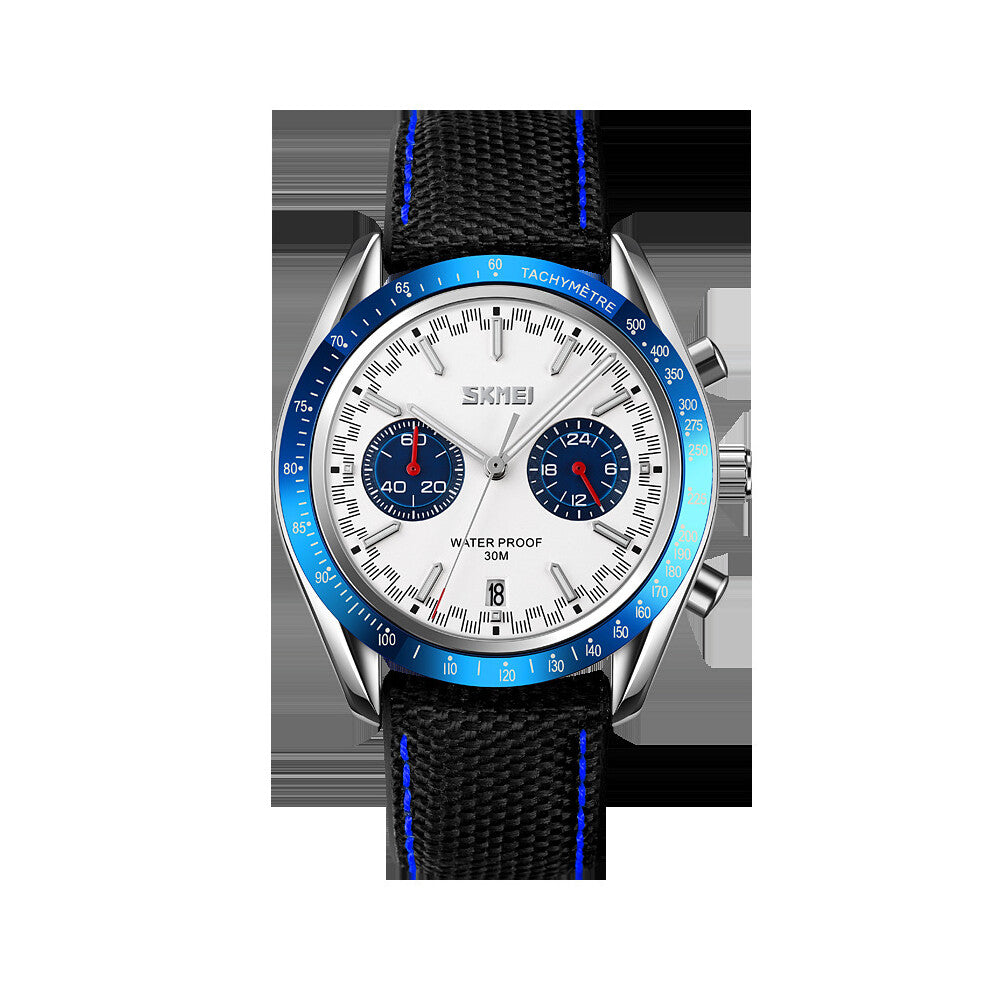 Top Casual Stopwatch Quartz Sports Watches Mens 3Bar Waterproof Date Clock Wristwatch relojes para hombre