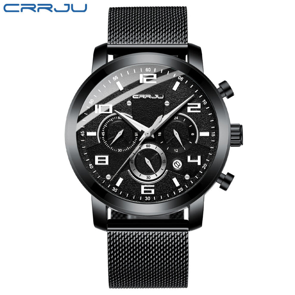 Outdoor Sports and Leisure High-end Electroplating Non-fading Multi-function Six-pin Men's Watch
