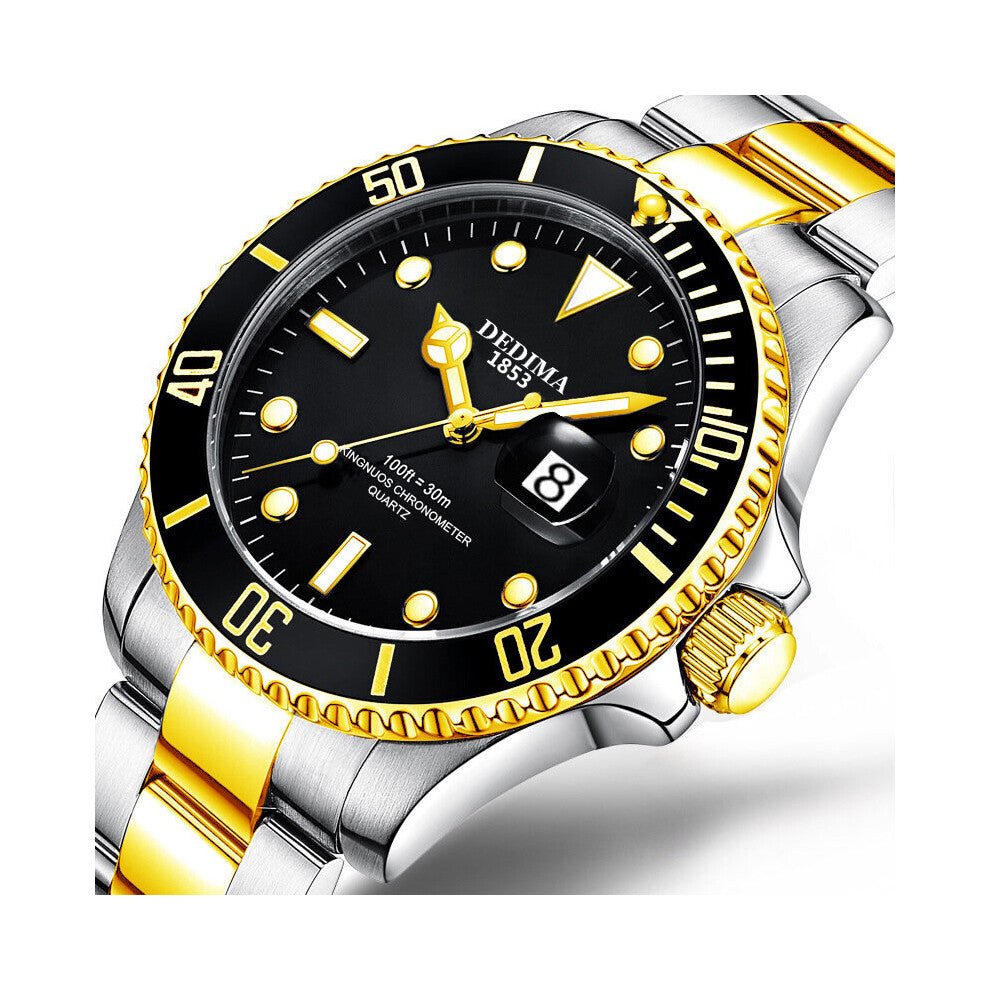 Top DEDIMA Men's Watch 30m Waterproof Date Clock Male Sports Watches Men Quartz Wrist Watch Relogio Masculino