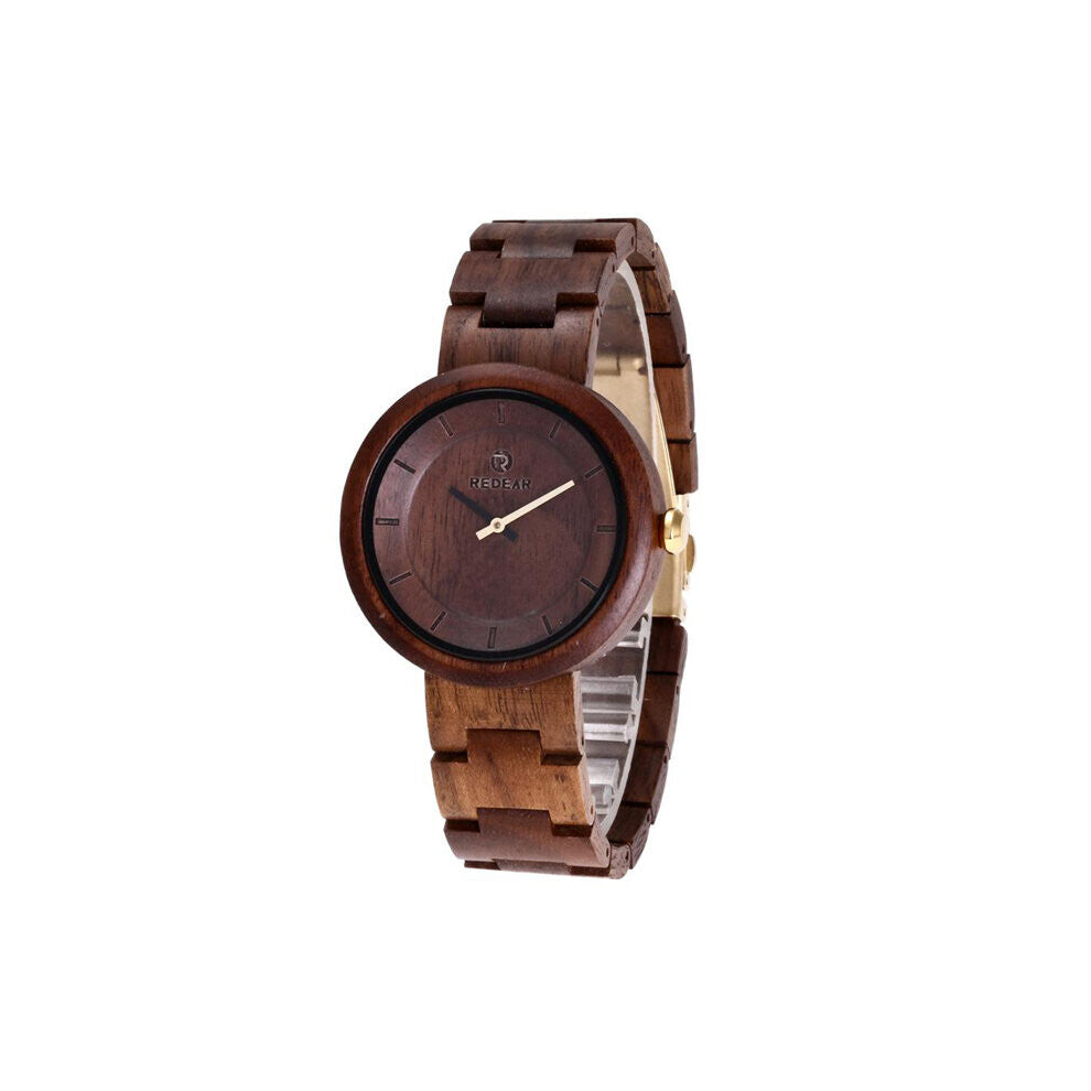 Redear Men Watches Full Wood Watch Leisure Sports Japan Japan Movement Automatic Quartz Watches Family