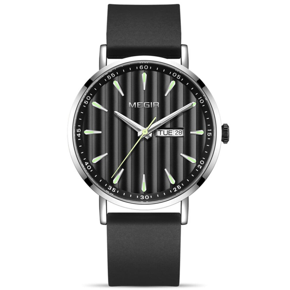 Casual Sports Quartz Men's Watches Military Waterproof Clock Silicone Strap Luminous Function Dial Relogio Masculino