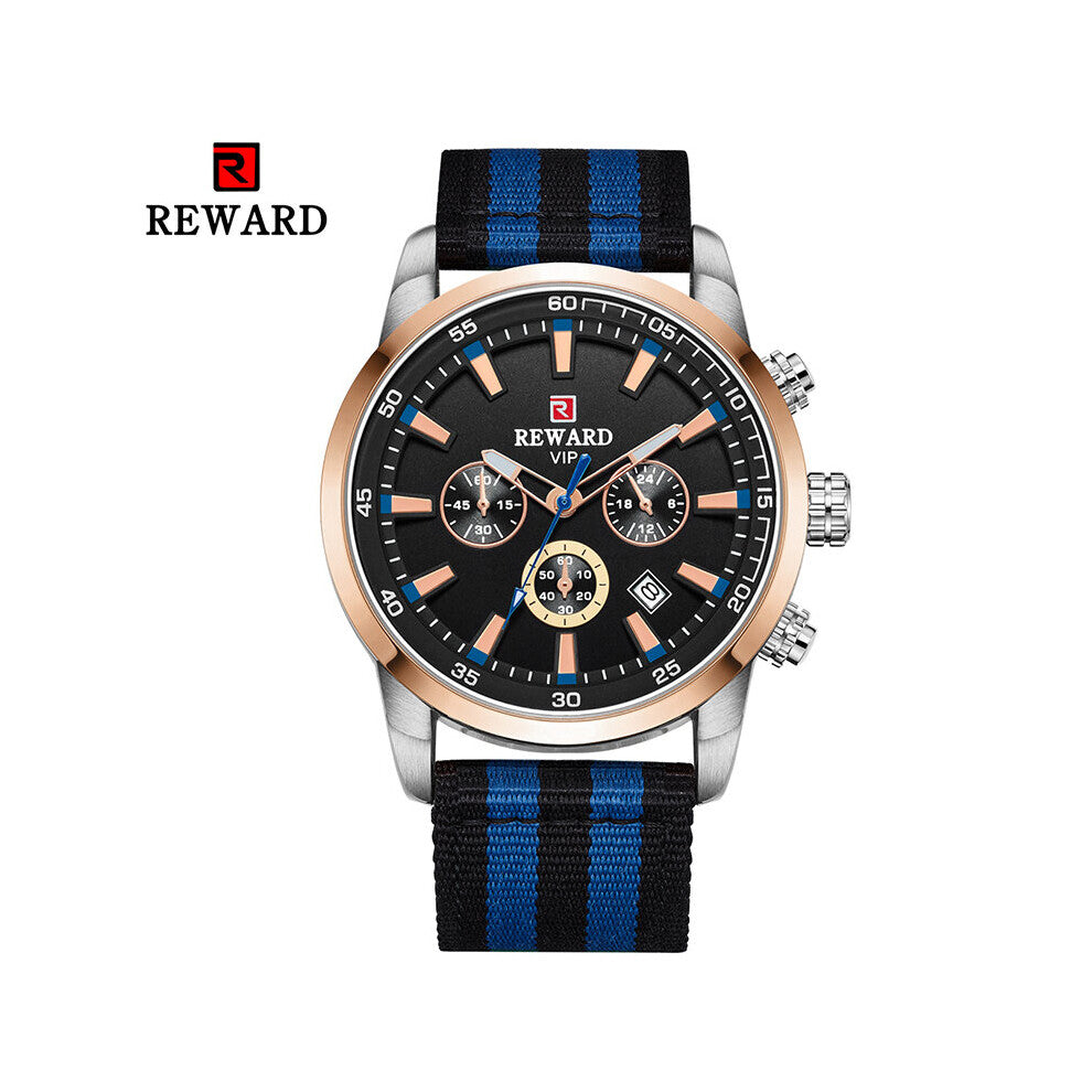 Mens Watch Top Men's Watches Chronograph Military Sport Watch Nylon Strap Waterproof Watches Clock