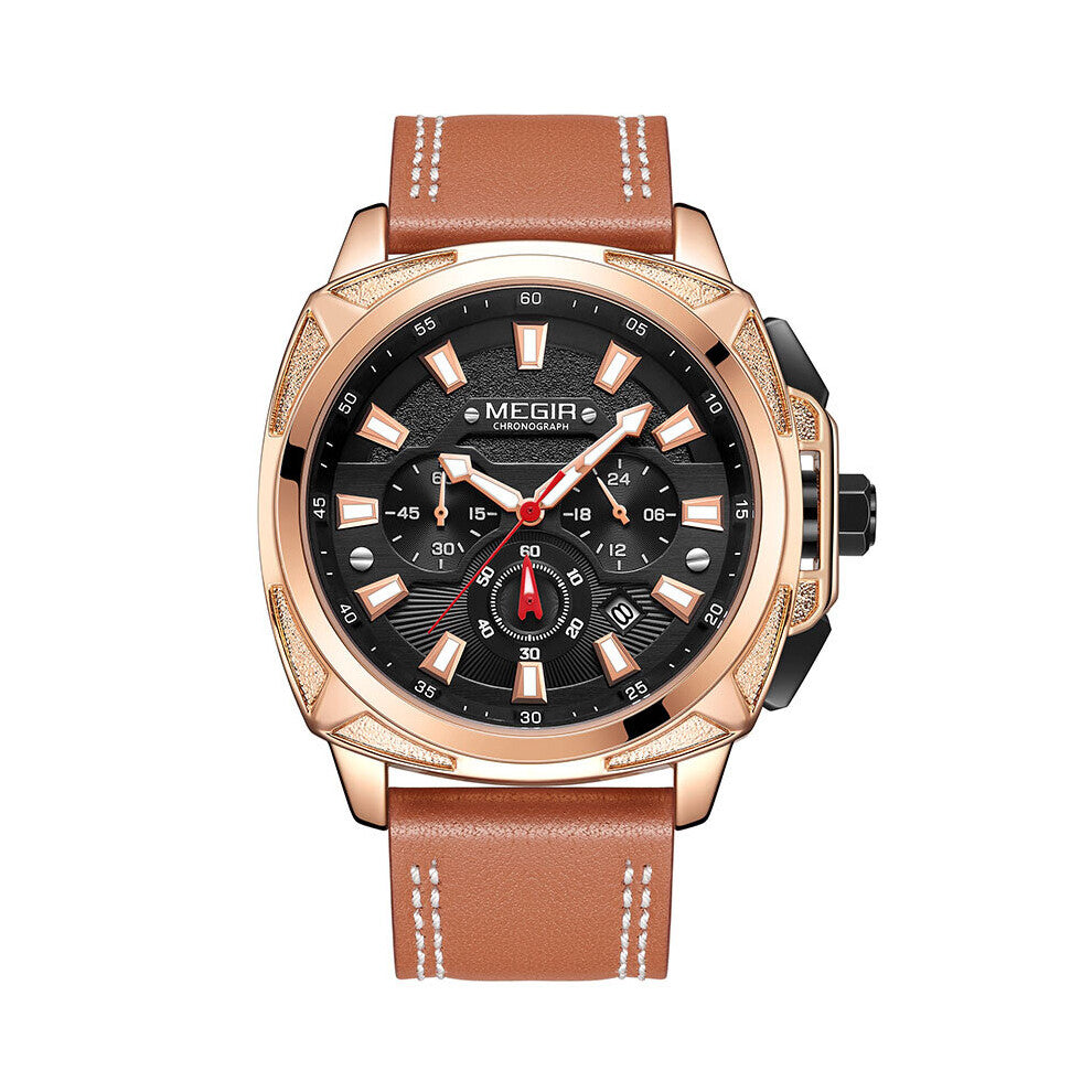 Mens Watches Top Leather Business Watch Men Waterproof Clock Quartz Wristwatch Relogio Masculino