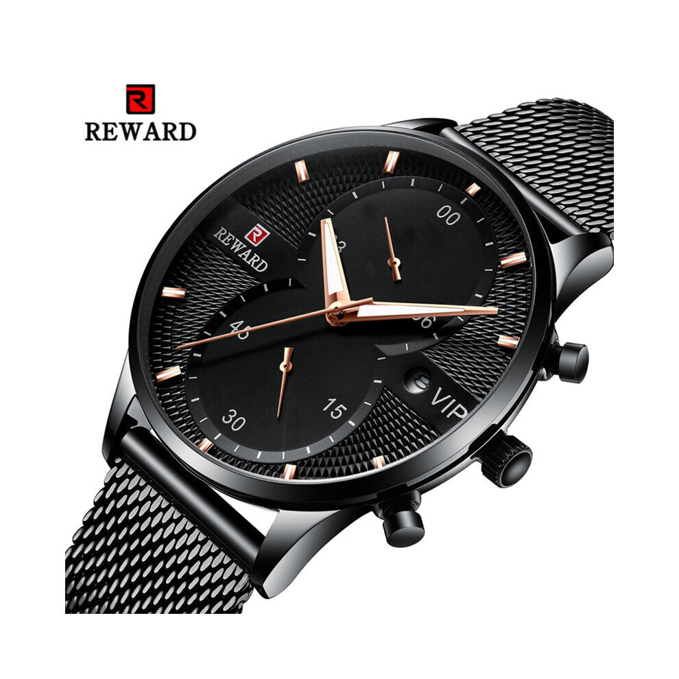 Men Sport Watches Steel Mesh Wristwatch Male Waterproof Luminous Clock reloj hombre relogio saati