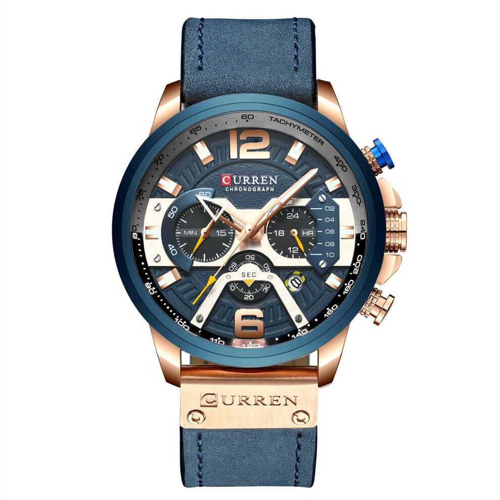 Quart Watch Mens Military Waterproof Sport Men Watches Casual Leather Male Clock ???? ???????