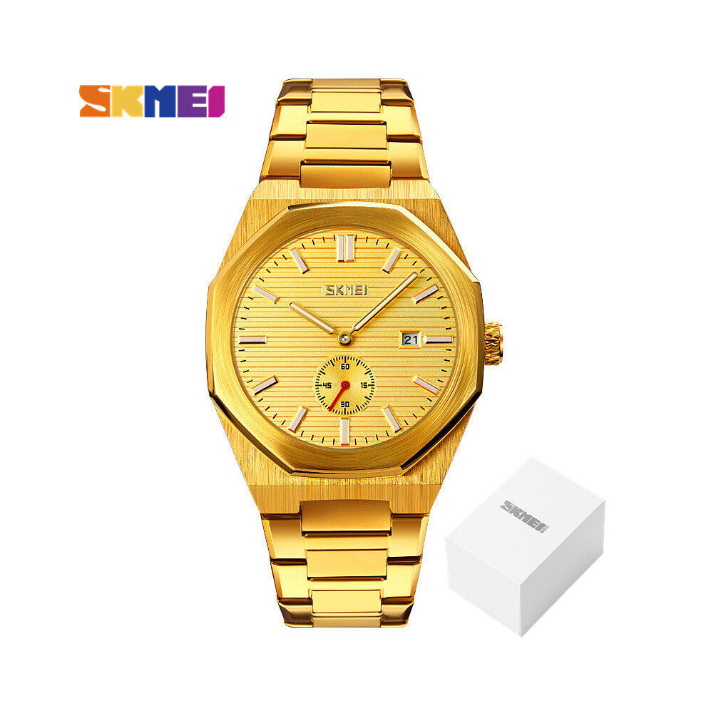 Casual Quartz Men Watches Top Stainless Steel Strap Date Time Waterproof Wristwatch Clock reloj hombre 9262