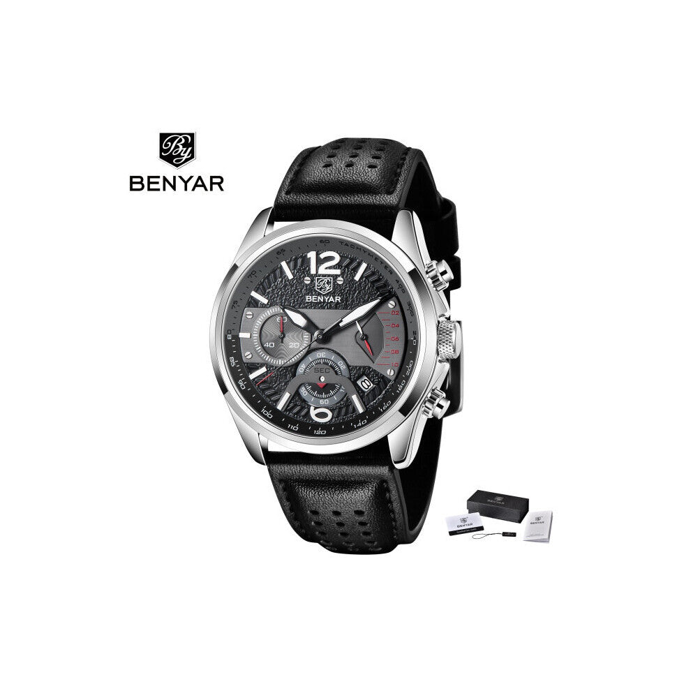 Men's Watch Top Quartz Watch Military Business Waterproof Automatic Chronograph Reloj Hombre