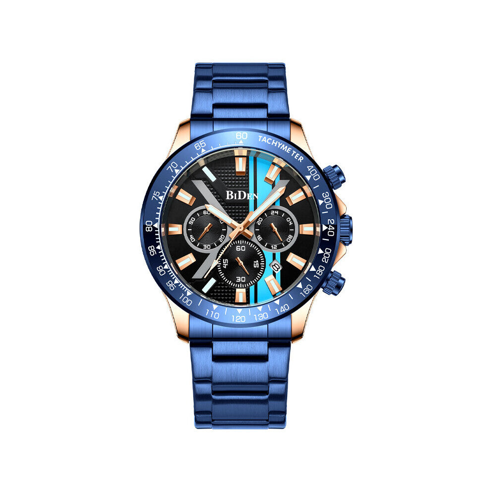 Relogio Masculino Watches Men Waterproof Calendar Steel Strip Band Watch Quartz Business Wristwatch Reloj Hombre