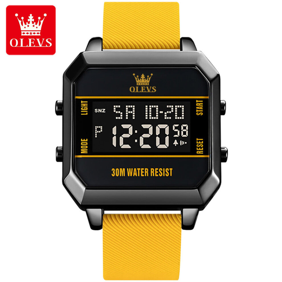 OLEVS Arrival Men's Digital Watches 3ATM Waterproof Luminous Sport Watch Dual Time Silicone Strap Wristwatches Smart Watch