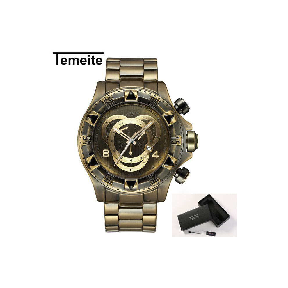 Mens Sport Watch Full Steel Quartz Watches Men Date Waterproof Military Clock Man relogio masculino