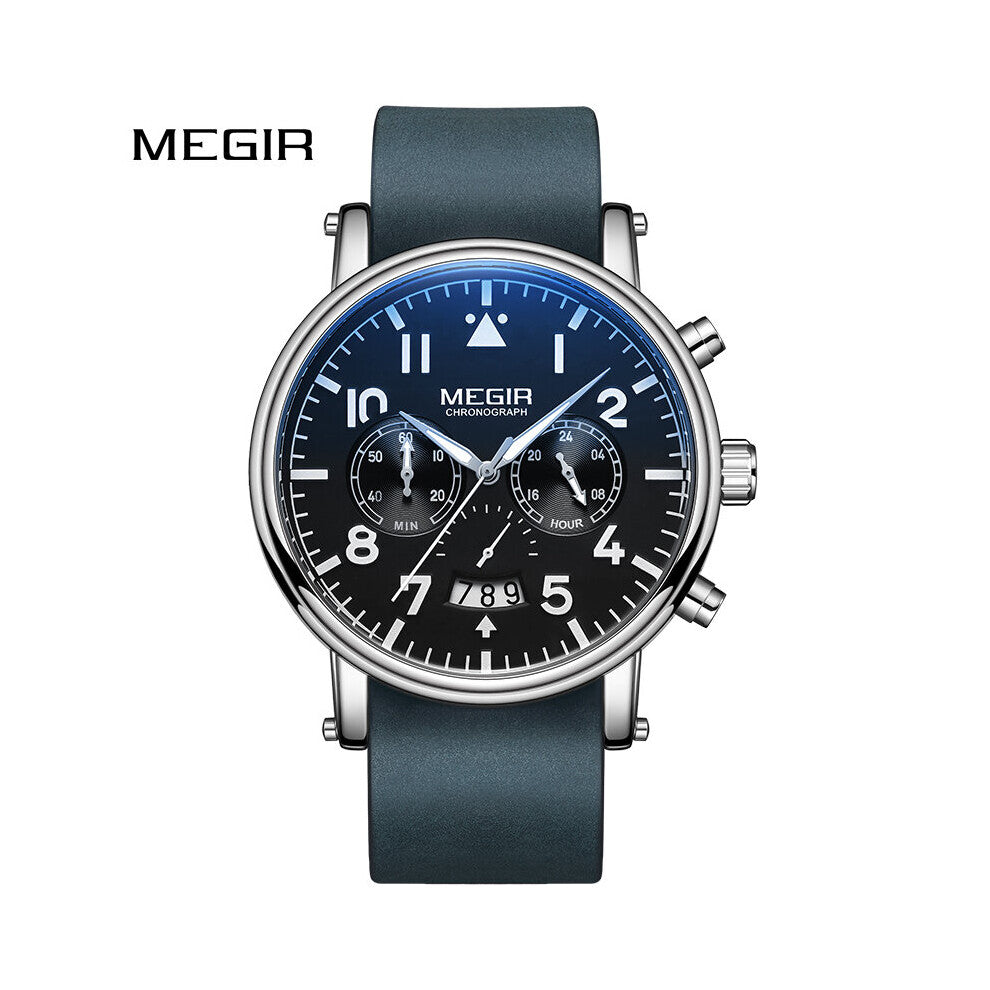 Creative Leather Men&#39;s Sports Watch Big Dial Luminous Waterproof Quartz Date Wristwatch Male Clock Relojes Hombre