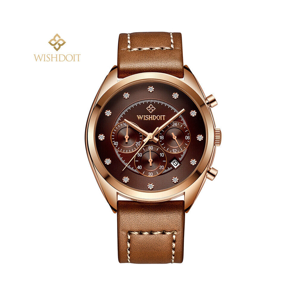 Men?s Watches Multi-function Calendar Chronograph Waterproof Classic Retro Casual Style Quartz