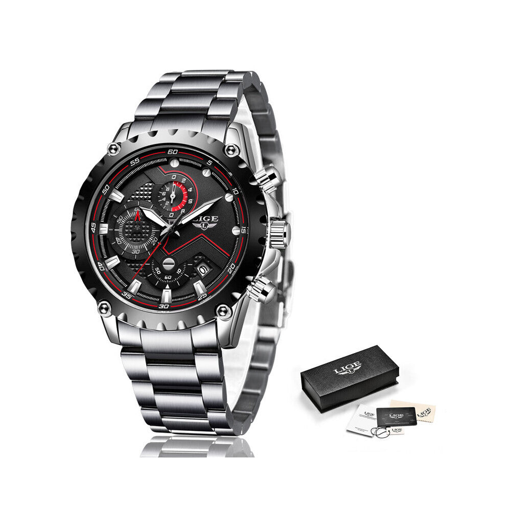 Man Watches Business Quartz Watch for Men Casual Sport Stainless Steel Waterproof Luminous Relogio Masculino