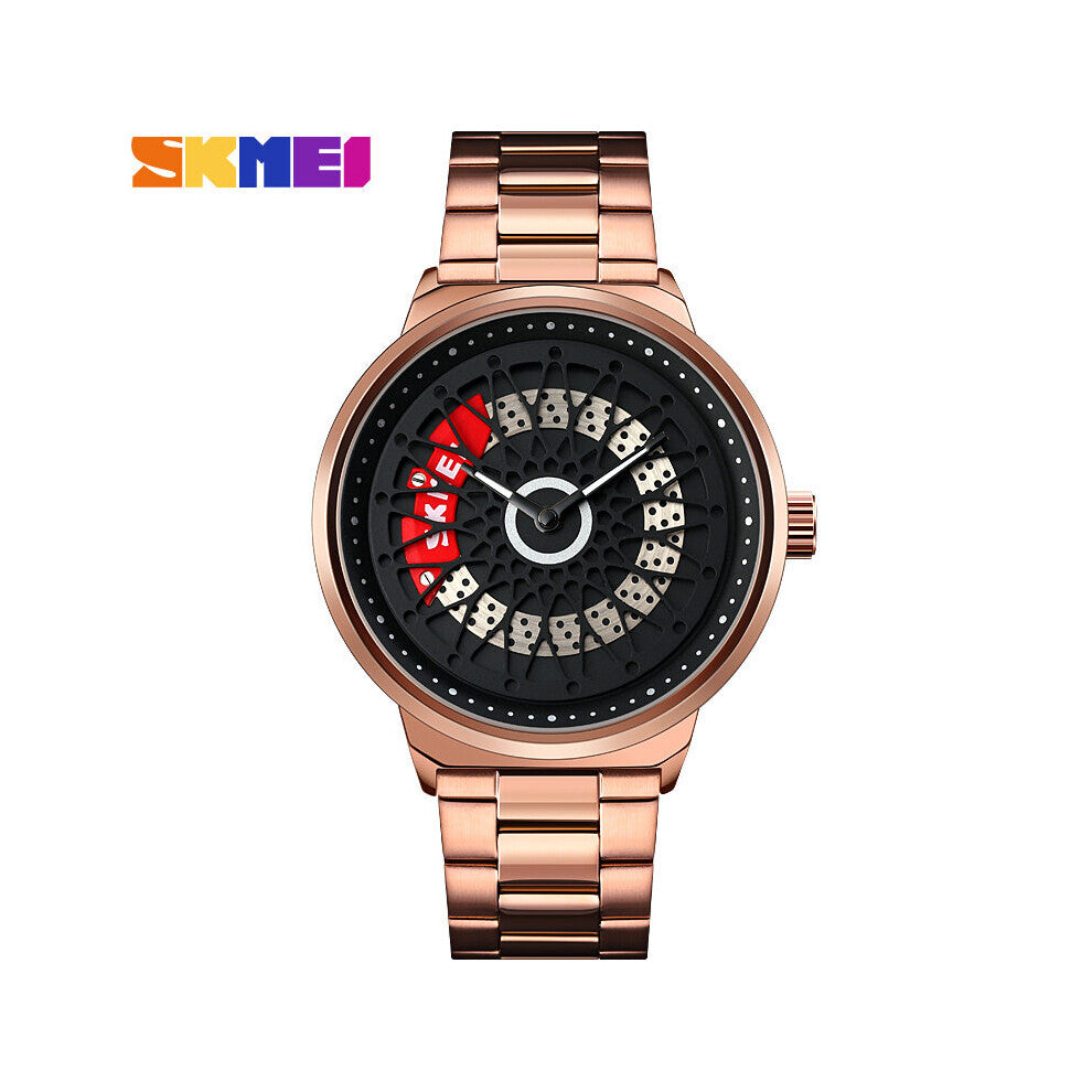 Creative Men Quartz Watches Hollow Dial Stainless Steel Waterproof Sport Watches Men reloj hombre 9217