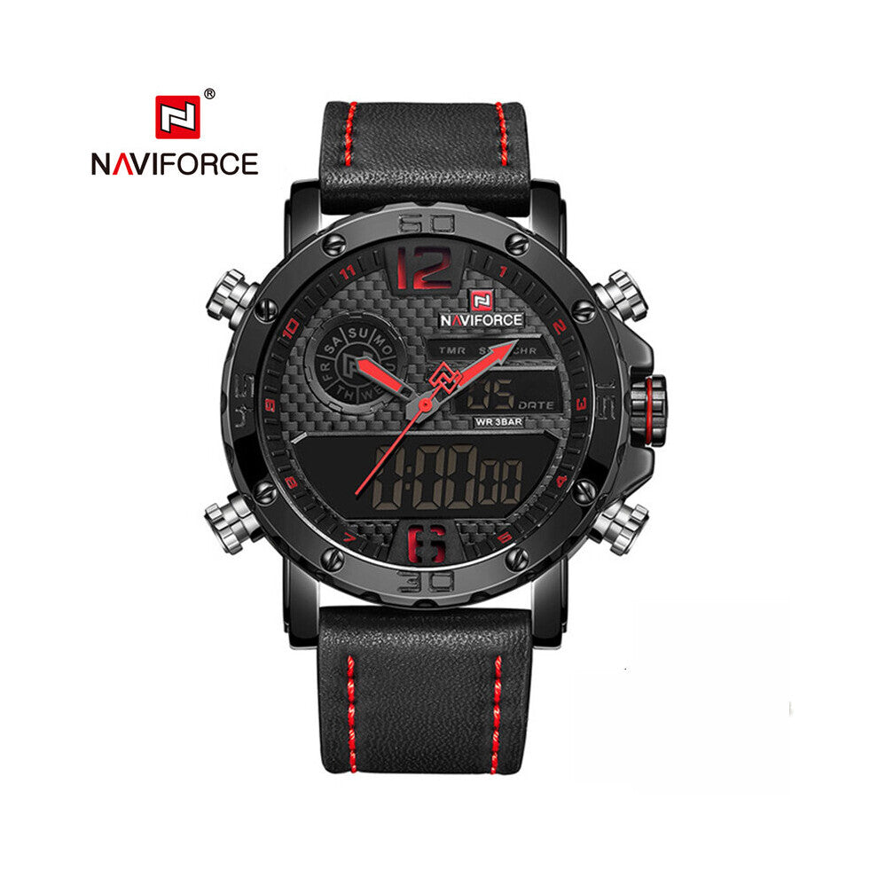 Top Men's Watches Sport Men's Quartz Analog Man Leather Military Waterproof Watches Relogio Masculino