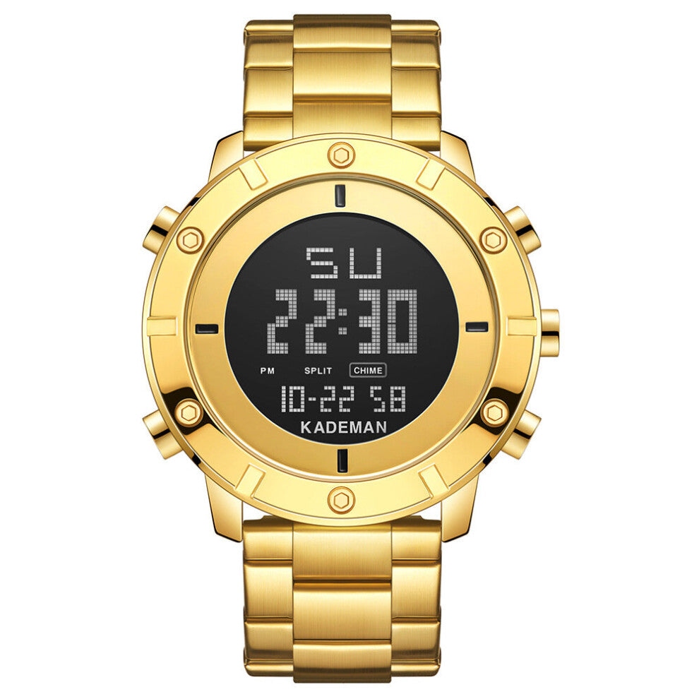 KADEMAN 9151 Men Watches Luminous Clock Waterproof Stainless Steel Men Quartz Watches Relogio Masculino