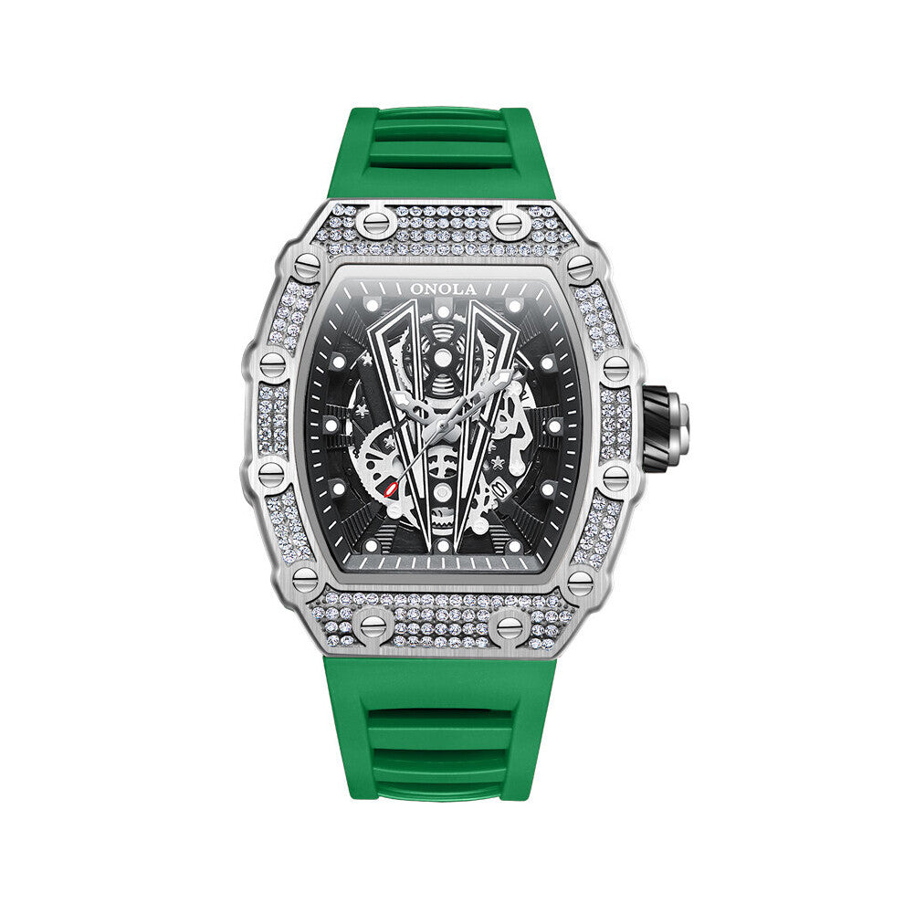 Top Watch Men Diamond Business Waterproof Sports Watches Leisure Quartz Watches