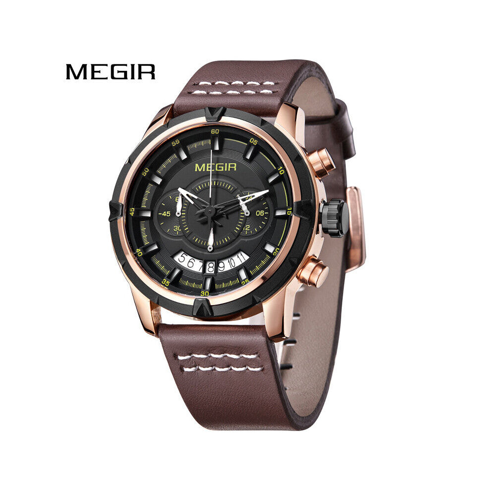 Men Creative Quartz Wrist Watch Leather Strap Waterproof Men's Military Sport Watches Clock Male Relogio Masculino