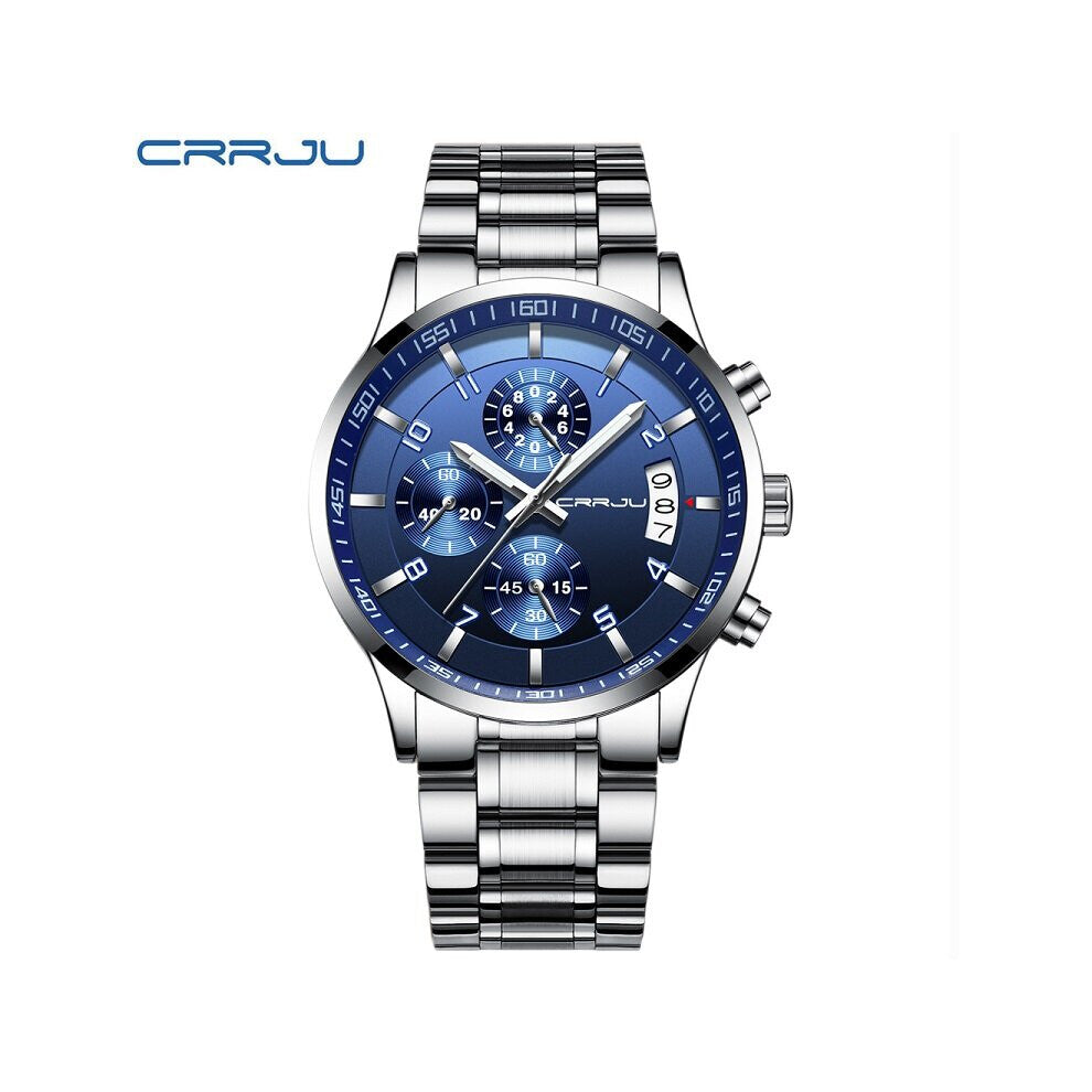 High Chronograph Men Casual Business Watch Waterproof Full Steel Men's Quartz Watch Relogio Masculino