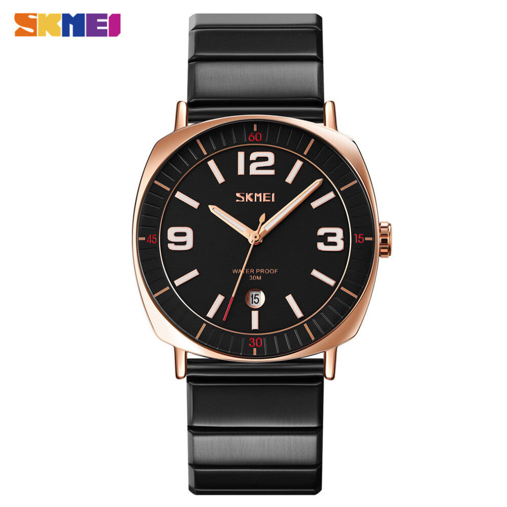 Quartz Wristwatch Mens Watch Stainless Steel Strap 3Bar Waterproof Date Time Watches Luminous Function reloj hombre