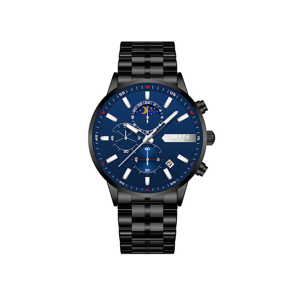 Men Wathes Top Chronograph Wristwatch Waterproof Stainless Steel