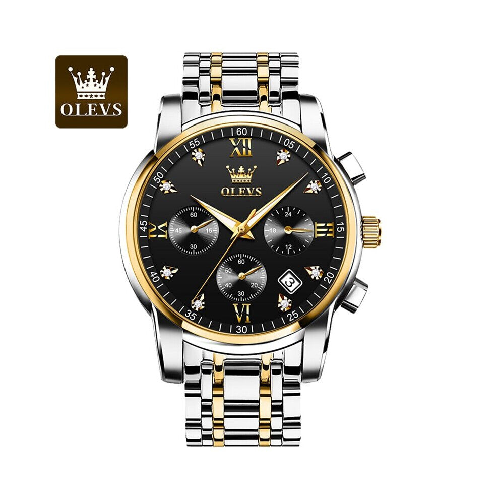 OLEVS Quartz Watch for MenTop Man Watch Stainless Luminous Diamond Wristwatches Waterproof watches smart watches