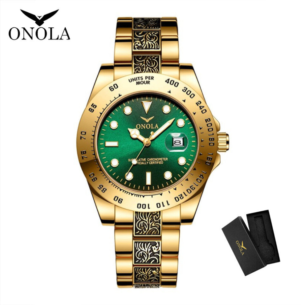 Men Wristwatch Casual Quartz Watches 50M Waterproof Stainless Steel Strap Wrist Men's High Watch