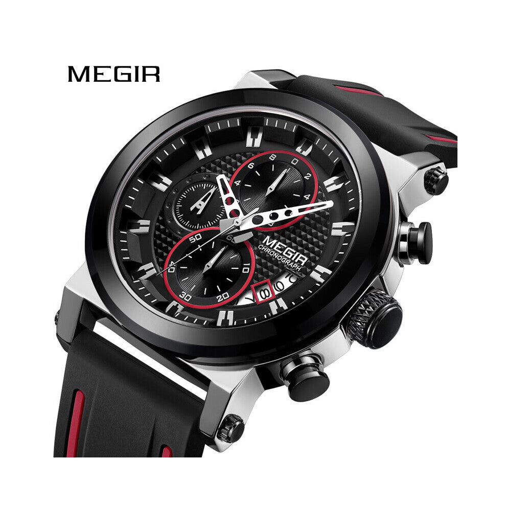 Men Watch Top Waterproof Chronograph Luminous Leather Sport Military Watches Male Clock Relogios Masculinos
