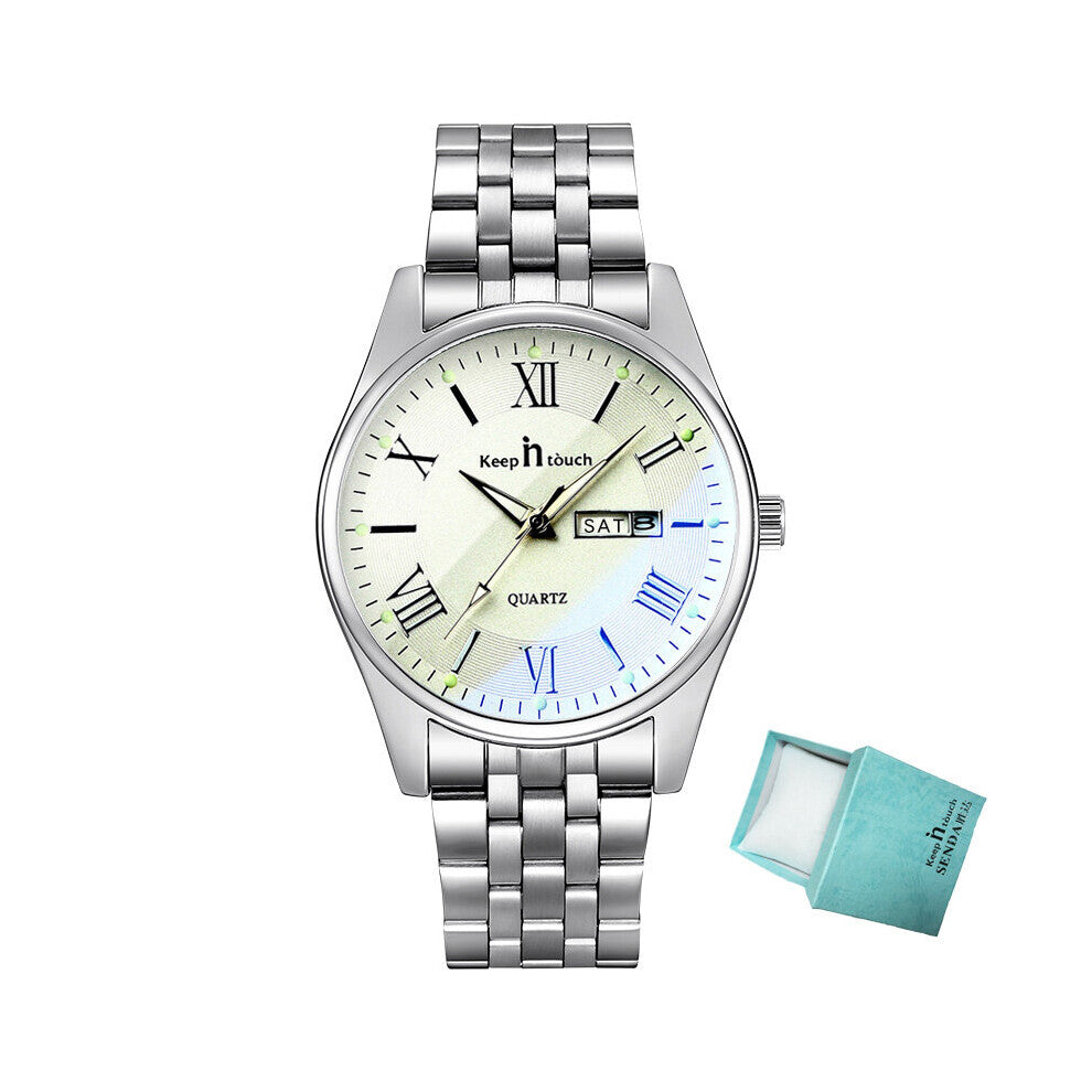 Reloj Watch Men Waterproof 24 Hour Date Analog Quartz Wrist Watch For Men Classic Mens Watch Stainless Steel Montre Homme