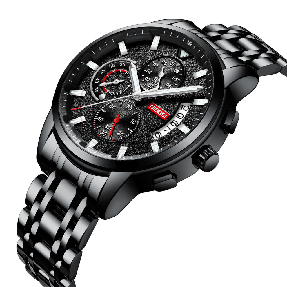 Business Men Watch Wristwatch Stainless Steel Military Waterproof Luminous Quartz Watch Male Relogio Masculino