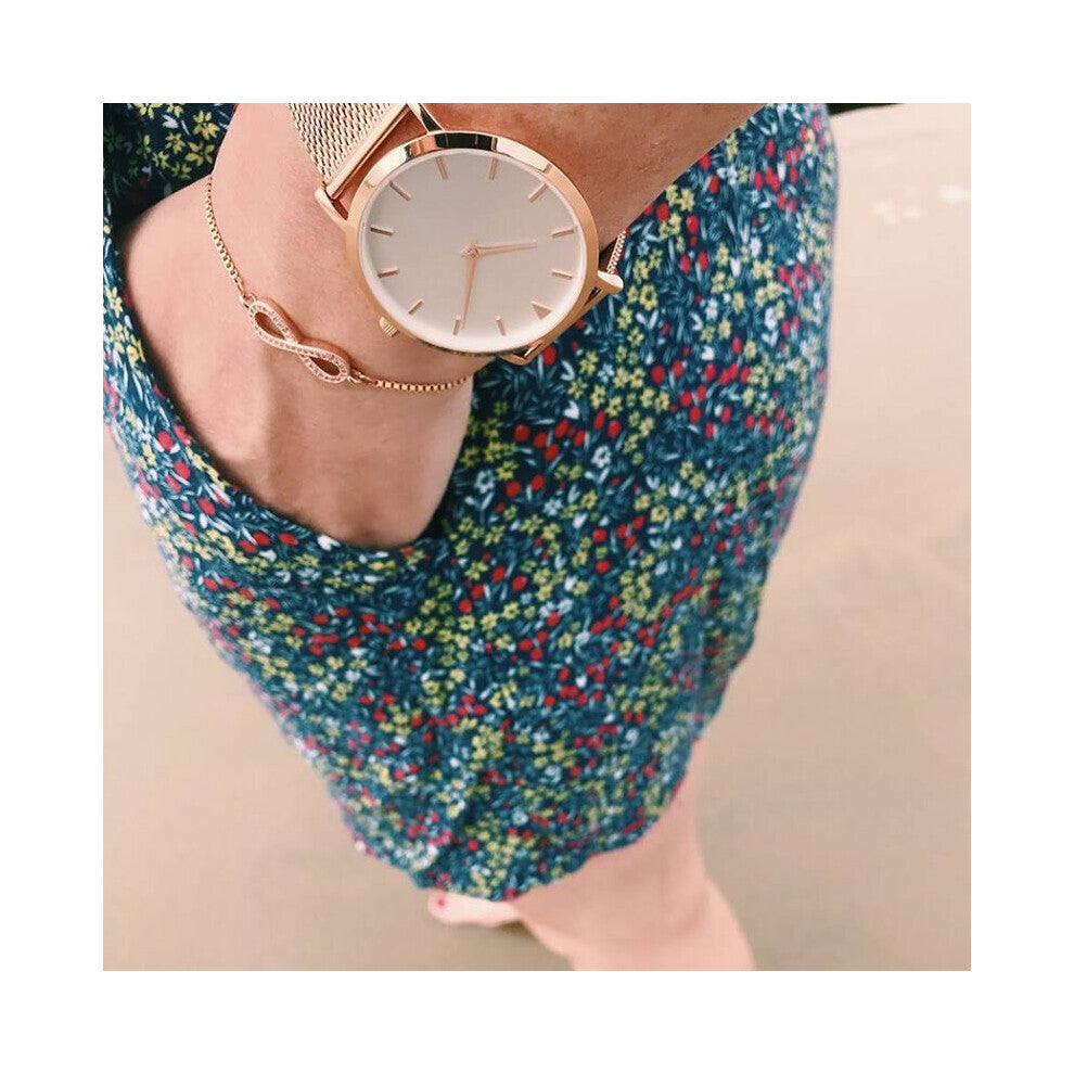 Steel Watches Men Minimalist Dial Face Waterproof Wristwatch Male and Female Couple Watches Gift Timepieces